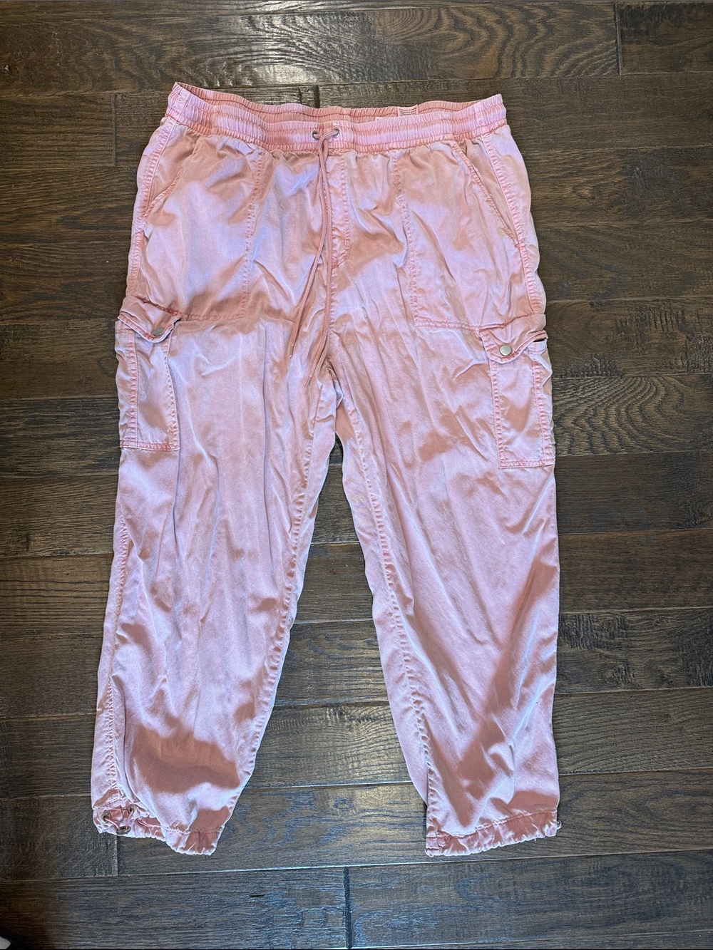 Time and Tru Pink Cargo Jogger Pants